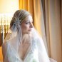 Bridal Wedding Tulle applique headpiece with Veil Fascinator V16