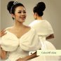 Bridal Faux Fur Off white snood Shrug Shawl Cape Stole Wrap SF122