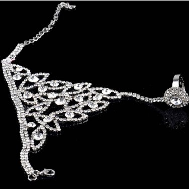 Sexy Belly dance Rhinestone crystal gothic slave Bracelet BR390