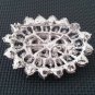 Bridal ellipse oval crystal scarf deco Czech Rhinestone Brooch pin PI603