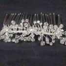 Bridal Rhinestone Crystal Flower Headpiece headdress Hair tiara Comb RB544