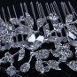 Bridal Crystal Rhinestone butterfly Prom Headpiece Hair tiara Comb RB643