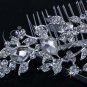 Bridal Crystal Rhinestone butterfly Prom Headpiece Hair tiara Comb RB643