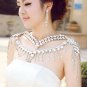Bridal crystal Rhinestone huge shoulder deco Bra Strap Halter necklace NR464