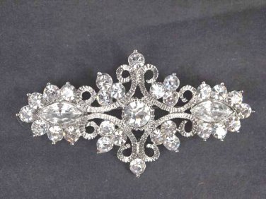 Bridal rhombus vintage style Czech crystal Rhinestone Brooch pin PI516
