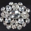 Bridal dress Vintage style Czech Rhinestone Brooch pin Pi331