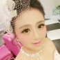 Lolita vintage style Faux pearl gothic Crochet lace White Choker necklace NR439