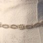 Crystal Bridal Sash-Rhinestone White waist Sash-Wedding Dress Belt HR274