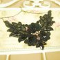 Gothic sexy Lolita Lace Bead dangle flower Black Choker necklace NR441