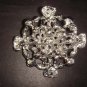 Bridal Vintage style crystal cake dress topper Czech Rhinestone Brooch pin Pi168