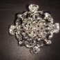 Bridal Vintage style crystal cake dress topper Czech Rhinestone Brooch pin Pi168