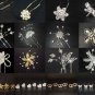 6 Bridal vintage style crystal Butterfly rhinestone Hairpin hair pin BH185