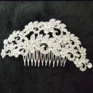 Bridal dance Rhinestone Flower headpiece Princess Prom Tiara comb RB653