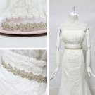Crystal Bridal Sash-Rhinestone waist Sash-Wedding applique Dress Belt HR321