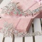 Bridal Crystal Rhinestone Faux pearl Flower Headpiece Hair tiara Comb RB641