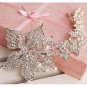 Bridal Crystal Rhinestone Faux pearl Flower Headpiece Hair tiara Comb RB641