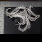 BRIDAL PROM SILVER TONE HEADDRESS CLEAR RHINESTONE HAIR TIARA COMB RB663