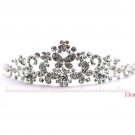 Bridal Butterfly Rhinestone Crystal necklace earring set Hair tiara crown NR347A
