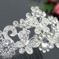 Bridal Butterfly Rhinestone Crystal necklace earring set Hair tiara crown NR347A