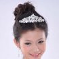 Bridal Butterfly Rhinestone Crystal necklace earring set Hair tiara crown NR347A
