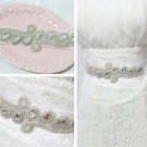 Crystal Bridal Sash-Rhinestone waist Sash-Wedding applique Dress Belt HR322