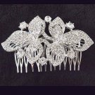 Bridal dance Rhinestone Flower headpiece Princess Prom Tiara comb RB659