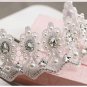 Bridal Rhinestone Crystal adjustable lace Prom Princess crown tiara HR306