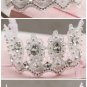 Bridal Rhinestone Crystal adjustable lace Prom Princess crown tiara HR306