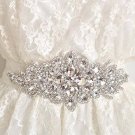 Crystal Bridal Sash-Rhinestone waist Sash-Wedding applique Dress Belt HR320