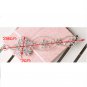 Bridal Rhinestone crystal flower headpiece Adjustable forehead band Tiara HR250