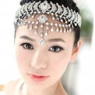 Bridal Rhinestone crystal dangle Topknot Maang tikka deco Headpiece HR301