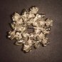 Bridal Wreath cake topper Czech Rhinestone scarf Brooch pin PI457