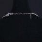 Elegant Huge Bridal crystal Rhinestone shoulder deco Bra bib necklace NR472