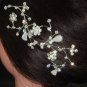 Bridal Crystal Rhinestone Flower Headpiece headwear Hair tiara Comb RB60