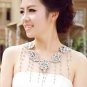 Bridal crystal Rhinestone shoulder deco Bra bib necklace NR473