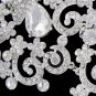 Bridal Clear crystal Rhinestone Bib elegant earring necklace set NR478