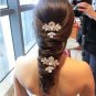 2 pcs Bridal crystal Headwear rhinestone headpiece hair tiara topknot comb RB662
