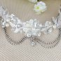 Bridal Rhinestone lace adjustable dangle Maang tikka Prom Princess tiara HR308