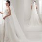 2 layer T2 Bridal Cathedral Wedding White Ivory Veil 2.8M with comb V15