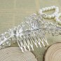 Bridal Rhinestone crystal butterfly topknot tiara earring necklace set