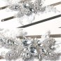 Bridal Rhinestone lace headpiece sew on appliques forehead band Tiara HR231