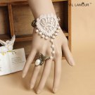 Sexy Belly dance lace Bohemian gothic heart  flower Slave Bracelet BR385