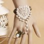 Sexy Belly dance lace Bohemian gothic heart flower Slave Bracelet BR385