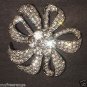 Bridal dress scarf cake decoration Czech crystal Rhinestone Brooch pin PI538