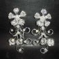 2 pcs Flower Bridal Rhinestone crystal Hair tiara Comb RB446