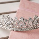 Bridal butterfly Rhinestone Headpiece Faux pearl Hair crown tiara HR282