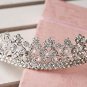 Bridal butterfly Rhinestone Headpiece Faux pearl Hair crown tiara HR282