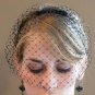 1yd bridal french bead rhinestone birdcage veil white bridal net V17