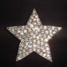 Bridal Star crystal Corsage Czech Rhinestone Brooch pin Pi184