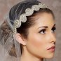 Bridal dance Rhinestone applique ribbon headband Princess Prom Tiara HR268